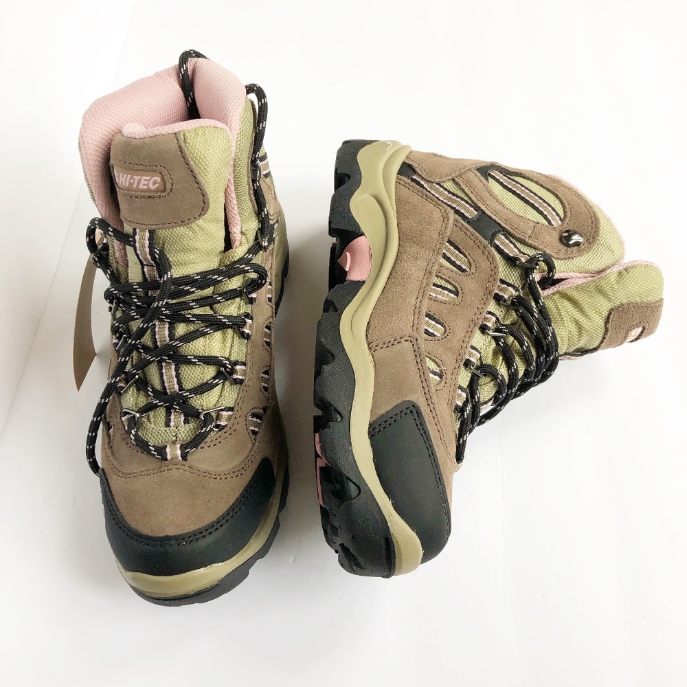 Hi-Tec Women's Hiking Boots - Brown, Green, Pink